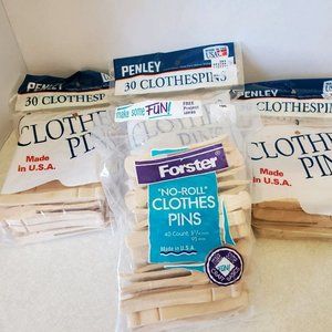 Wooden Clothes PIns - 130 Pins